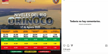 Alertaron que el río Orinoco superó la alerta roja en Bolívar, Amazonas y Delta Amacuro