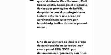 Fiscalía de México confirmó que investiga al presidente del Miss Universo por varios delitos