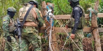 Ejército de Ecuador ha destruido más de 20 campamentos de minería ilegal en intensos operativos
