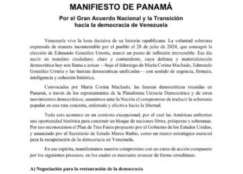 Oposición plantea negociación con el gobierno encargado bajo liderazgo de María Corina Machado