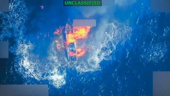 El Pacífico sigue bajo control militar de EEUU: Así destruyeron otra embarcación ligada al narcotráfico (VIDEO)